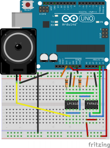 LPCSCC+Arduino UNO_ブレッドボード